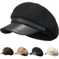 thumbnail image 1 of Newsboy Hats and Caps Women's Octagonal Hat Beret Women Trendy Cute Dress Hats Fall Ladies Coraline Hat Fashion 1Pcs, 1 of 7