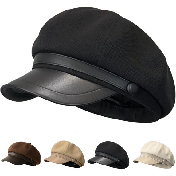 Newsboy Hats and Caps Women's Octagonal Hat Beret Women Trendy Cute Dress Hats Fall Ladies Coraline Hat Fashion 1Pcs