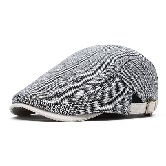 Newsboy Hats for Men Flat Cap Adjustable Cabbie Caps (GY2 One Size)