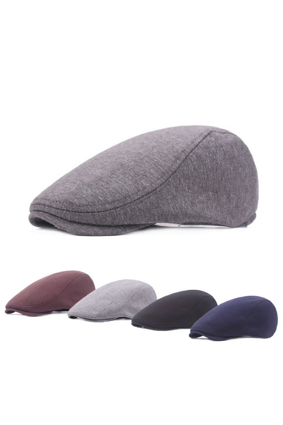 Newsboy Hats for Men Flat Cap Cotton Adjustable Breathable Irish Cabbie Ivy Driving Gatsby Hunting Hat