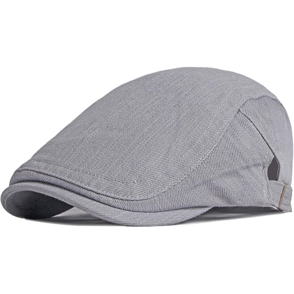 Newsboy Hats for Men Flat Cap Cotton Adjustable Breathable Irish Cabbie Ivy Driving Hunting Hat