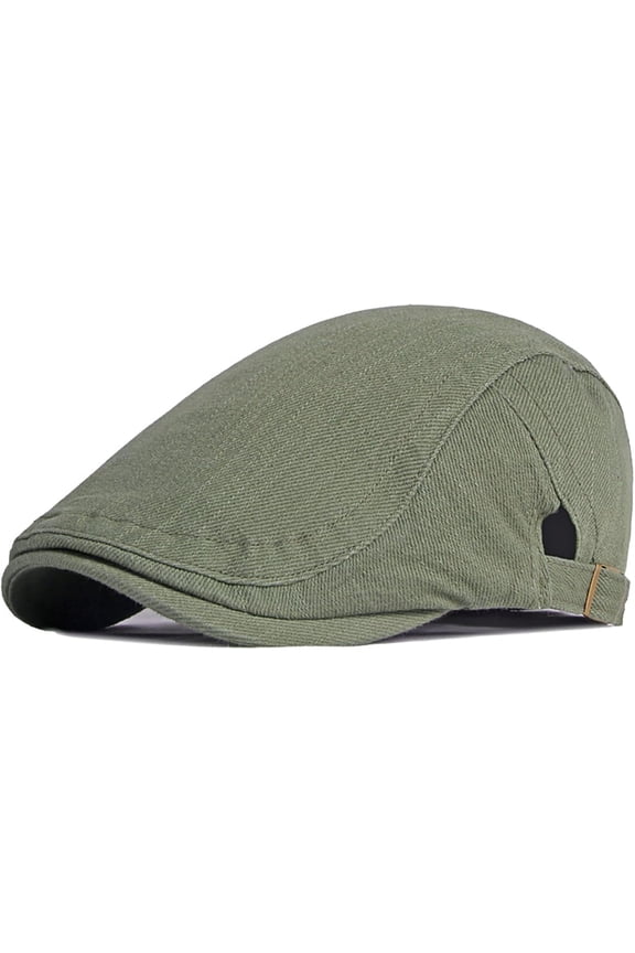 Newsboy Hats for Men Flat Cap Cotton Adjustable Breathable Irish Cabbie Ivy Driving Hunting Hat