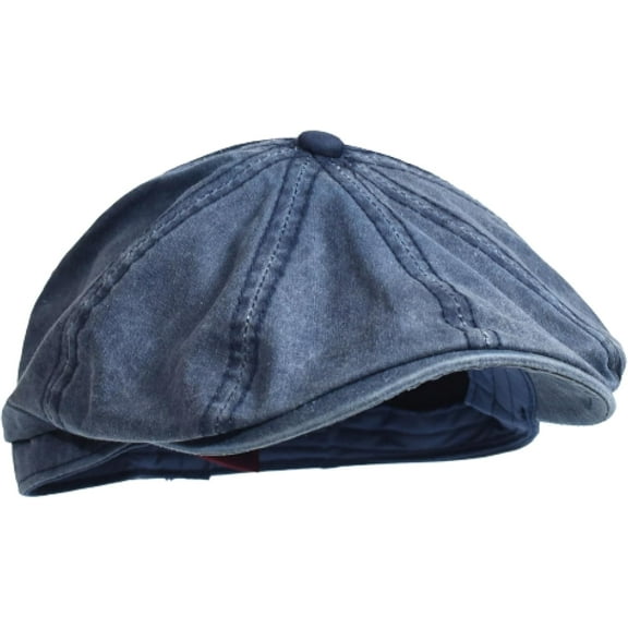 Newsboy Hats for Men Washed Cotton Newsboy Cap Peaked Octagonal Hat Vintage Casual Cap Solid Berets Visor Gatsby Flat