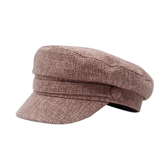 Newsboy Hats for Women, Audhol Cotton Navy Hat Women's Versatile British Beret Y2K Hat Pink One Size