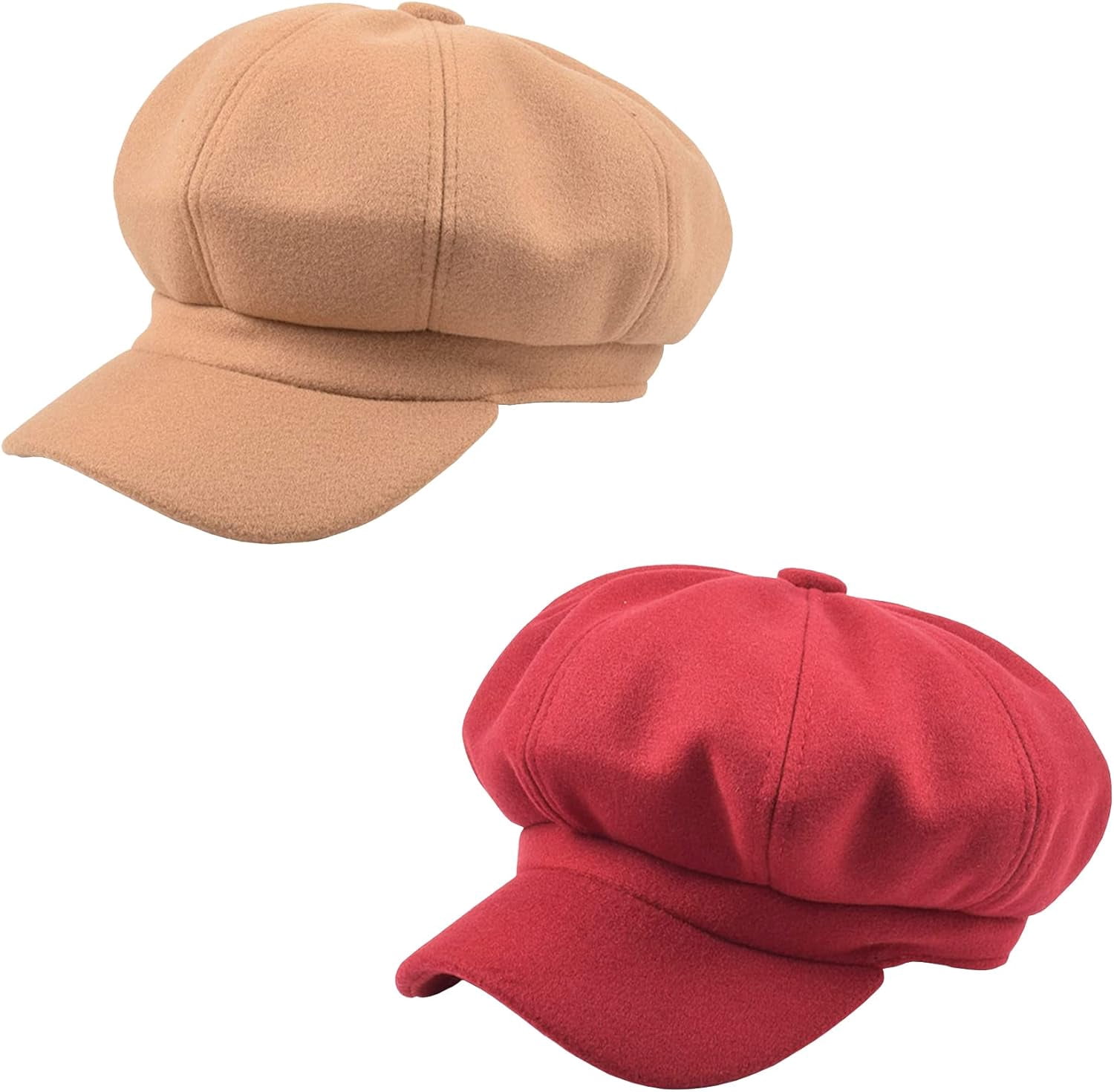 Newsboy Hats for Women, Ladies Warm Wool French Beret Cap 