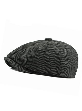 帽子 SD Twill News Boy Cap Black L Generic Newsboy Cap for Men,Washing Cotton Twill Cap Flat