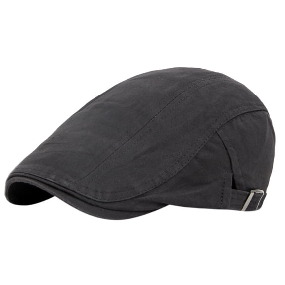 Newsboy Men's Hat Newsboy Cap Flat Cap Adjustable Breathable Irish Caps Soft Stretch Fit Men Cap Cabbie Hunting Cap for Men Outdoor Daily Use QURATI Grey One Size