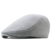 Newsboy Mens Hat Soft Stretch Fit Cabbie Driving Cap Classic Beret Style, Grey