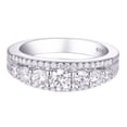 thumbnail image 2 of Newshe 2CT AAAAA Cubic Zirconia Engagement Ring Set – Sterling Silver, White, Women’s Wedding Band Trio 2 of 4