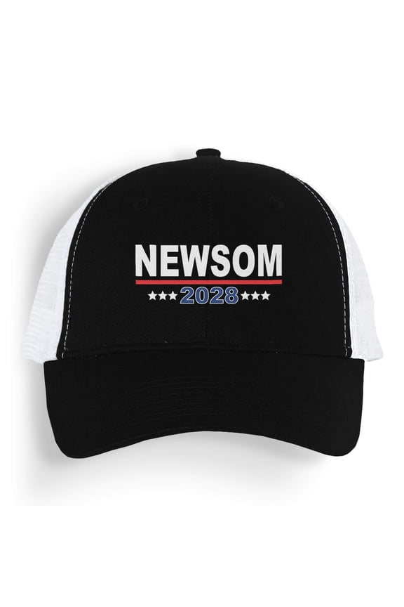Newsom 2028 Hat Gavin Newsom Trucker Hat Mesh Back Cap Made To Order With Love