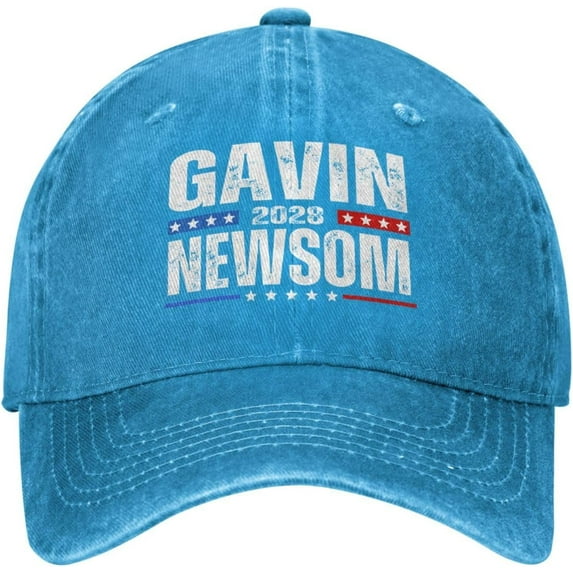 Newsom 2028 hat Gavin Newsom for President 2028 Election Men Women Cap Denim Hat