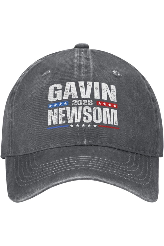 Newsom 2028 hat Gavin Newsom for President 2028 Election Men Women Cap Denim Hat