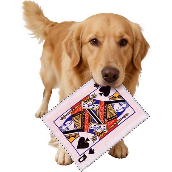 Newspaper Dog Toy, Durable Squeaky Crinkle Fabric Pet Chew Toys for Small Medium Dogs Boredom Relief, Bite Resistant, 2-Pack (k)
