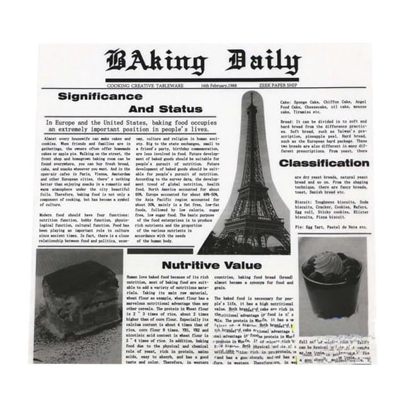 Newspaper Grease-Proof Baking Hamburger Wax Papers - 200 Piece