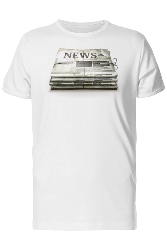 Newspaper In Old Style Package Tee Men's - Men T-Shirt, Small
