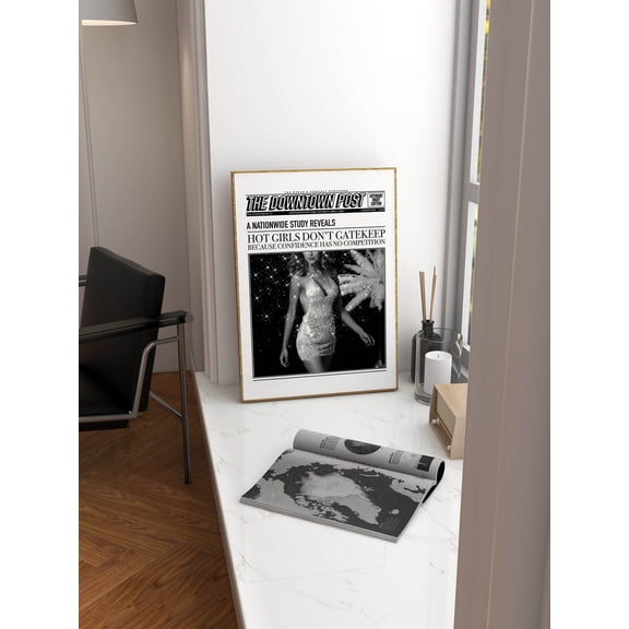 Newspaper Preppy Y2K Poster