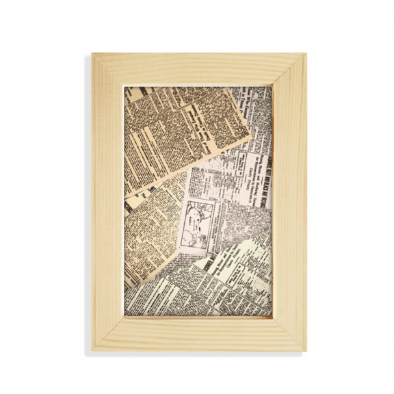 Newspaper Veins Pattern Background Desktop Display Photo Frame Picture Art Painting 5x7 inch