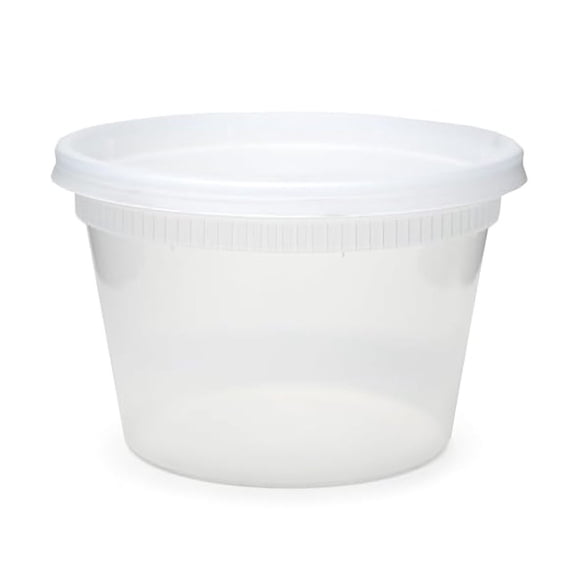 Newspring DELItainer Microwavable Container, 16 oz, 2 x 2 x 2, Clear, Plastic, 240/Carton