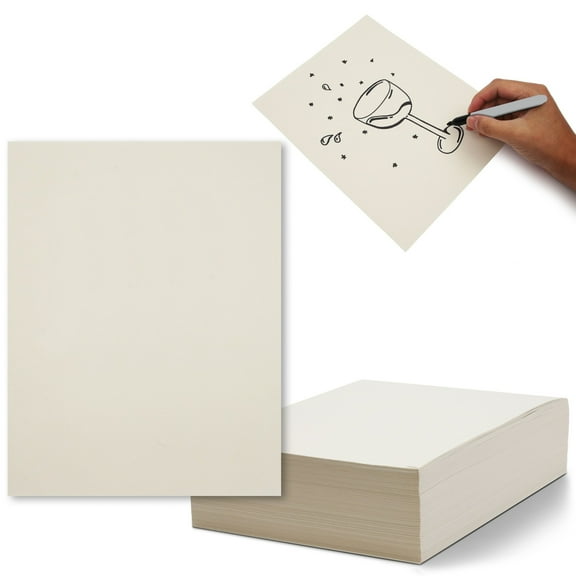 Bright Creations Newsprint Paper - 8.5 x 11 in, 500 Sheets, White - Uncoated Sheets for Sketching, Drawing & Doodling, Crafts, Packing & Printing