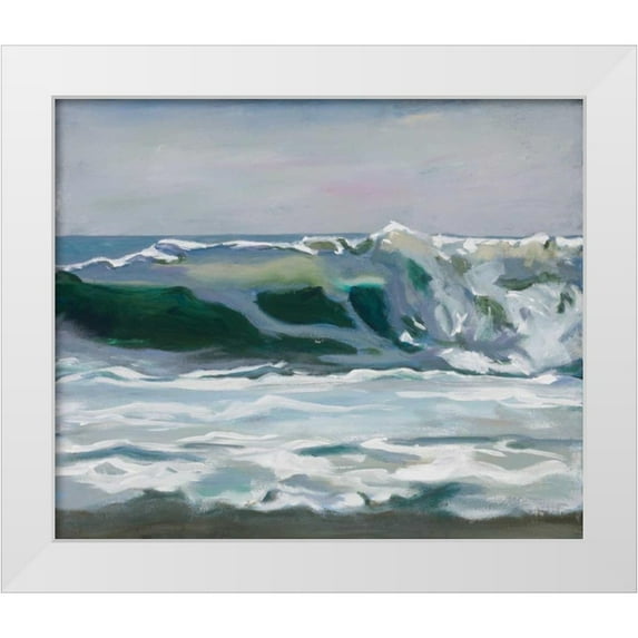 Newstedt, Stephen 17x15 White Modern Wood Framed Museum Art Print Titled - Shore Break 2