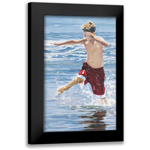 Newstedt, Stephen 17x24 Black Modern Framed Museum Art Print Titled - The Hurdler