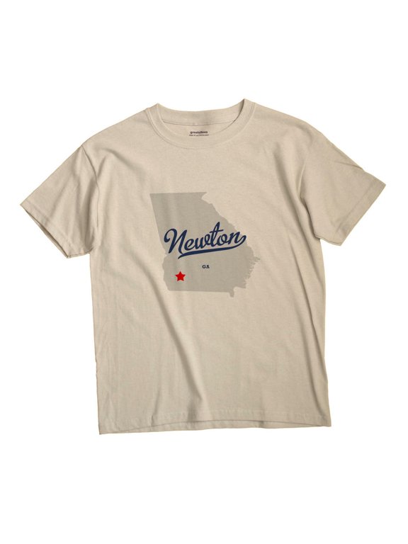 Newton Georgia Map Graphic T-Shirt