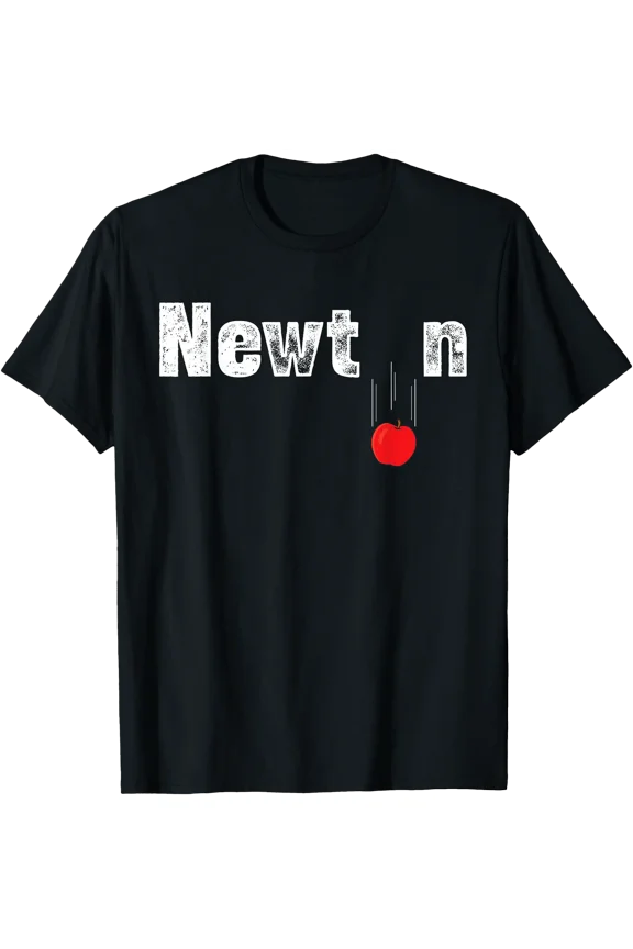 Newton Gravity Apple Science Funny Physics T-Shirt, Unisex T-Shirt