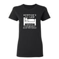 thumbnail image 1 of Newton's 1st Law A Body Sarcastic Novelty Gift Idea Adult Humor Funny Women's Casual Tees, 1 of 3