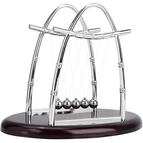 Newton's Cradle Balance Ball Fun Science Desk Toys, Physics Educational Tool Swinging Kinetic Balls for Home Office Desktop Decoration