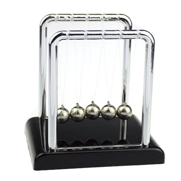 Newton's Cradle Desk, Physics Science Steel Balls Pendulum, Educational Kinetic Energy Demonstrator for Office Home Decor