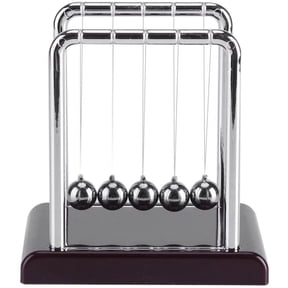 Newtons Cradle Pendulum, Perpetual Motion Desk Toy, Swinging Kinetic Balls for Office Decor