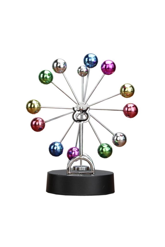 Newtons Cradle Pendulum, Perpetuum Mobile Ferris Wheel Balance, Physics Science Decoration Balance For O Entertainment Desk