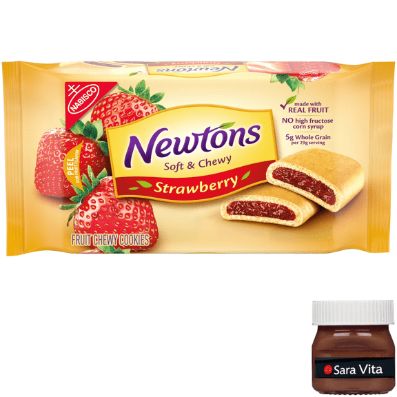 Newtons Soft & Fruit Chewy Strawberry Cookies, (Strawberry Bars), 10 oz Pack