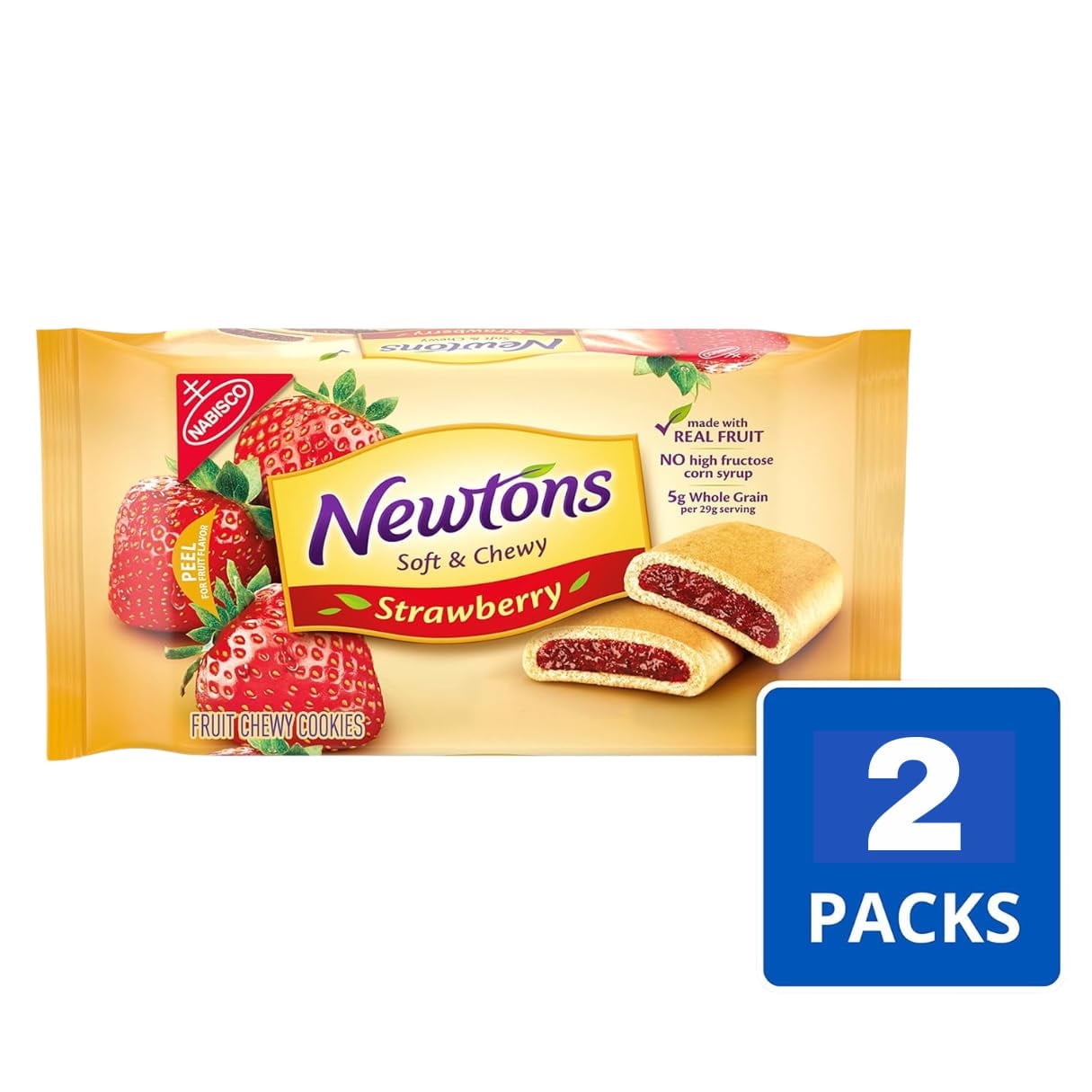 Newtons Soft & Fruit DPF11&nbsp;Chewy Strawberry Cookies 10 Oz (Pack Of 2) - Fig Newtons Cookies - Newtons Cookies Fig Fruit Chewy