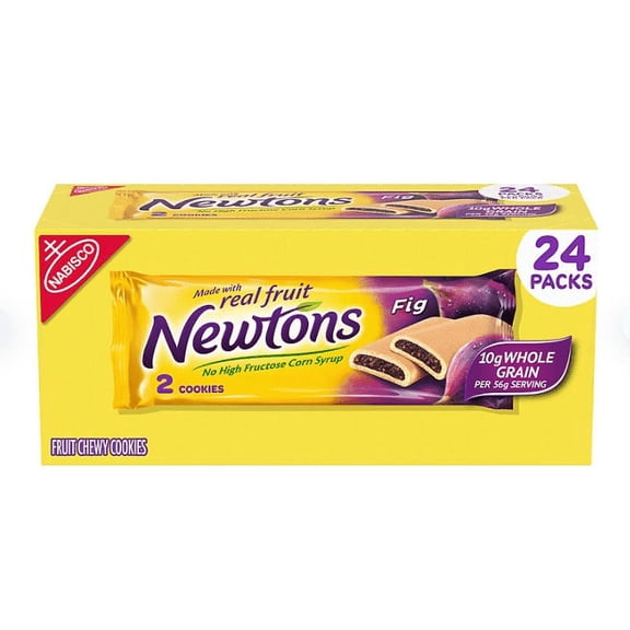 Newtons Full-Size FigEGSCFruit Chewy Cookies, 24 Count Individual Snack Packs size