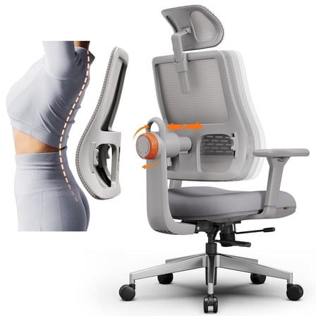 Newtral MagicH003 Ergonomic Office Chair with Dynamic Back Support, 300LBS