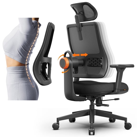 Newtral MagicH003 Ergonomic Office Chair with Dynamic Back Support, 300LBS
