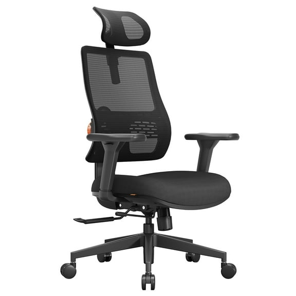 Newtral Magic H003 Ergonomic Office Chair with Lumbar Support, 3D Adjustable Armrest, Back Mesh, Height & Tilt for Home Office - Black
