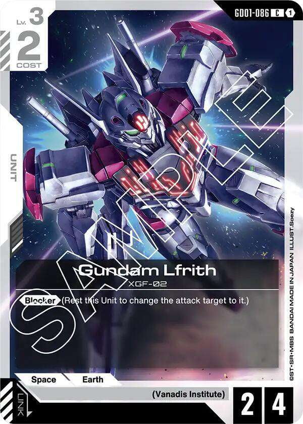 Newtype Rising Gundam Lfrith GD01-086 - Walmart.com