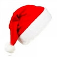thumbnail image 1 of Newway Christmas Hat,Santa Hat,Xmas Holiday Hat for Kids,Unisex Velvet Christmas Hats for Christmas New Year Festive Holiday Party Supplies, 1 of 6