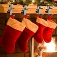 thumbnail image 1 of Newxiaaa 4PC Garland Stocking Hangers, Non-Slip Christmas Stocking Hooks, No Drill Garland Fireplace Stocking Hanger, Mantel Hanger for Garland, 2024 New Dual Hooks Garland Stocking Holder (B), 1 of 6
