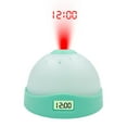 thumbnail image 1 of Newxiaaa Adjustable Projection Alarm Clock, Dual Alarm Dimmer Usb Charger Clock Teaching Wall Clocks Silent Wall Clocks Battery Operated, for Christmas Gifts (Green), 1 of 1