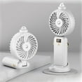 thumbnail image 1 of Newxiaaa Bladeless Neck Fans Portable Upgrade Super Quiet Personal Neck Fan Smart Desk Fan With Remote Double Battery Lasting Portable Fan for Baby Room (White,Pink,Green), 1 of 7
