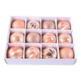 thumbnail image 1 of Newxiaaa Fall Halloween Party Xmas Tree Decoration, Clear Plastic Ornament Balls Halloween Clear Plastic Christmas Ball Ornaments Christmas Hangings Decoration Balls, for Thanksgiving (Rose Gold), 1 of 7