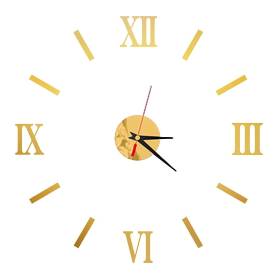 Newxiaaa Kids Alarm Clock Digital Clocks, Adjustable Volume Extra Loud Alarm Clock Kids Wall Clock Waterproof Small Wall Clock, for All Saints' Day (Gold)