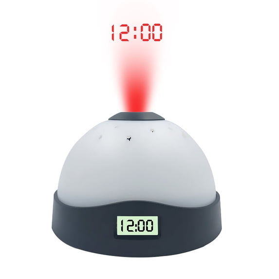 Newxiaaa Multifunctional Nap Timer, Portable Smart Desk Small Clock Wall Clocks Battery Operated Decorative Wall Clock Modern, for Holiday Gifts (Black)