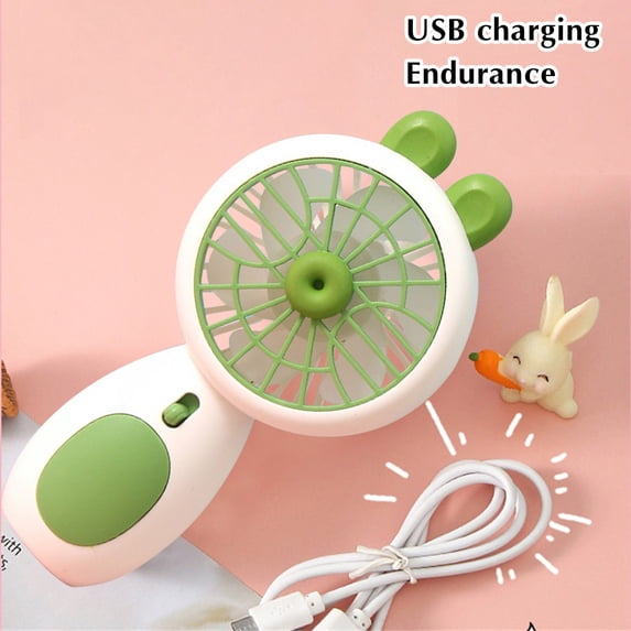 Newxiaaa Removable Quiet Fan For Bedroom No Blade Design Portable Fan Household Oscillating Personal Fan Quiet Usb Rechargeable Mini Small Pocket Fan Suitable for Home (Pink,Beige,Black)