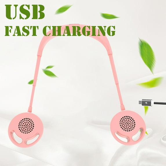 Newxiaaa Rotate Personal Cooling Fan Personal Small Desk Fan With Base Tent Fans For Camping Hanging New Mini Spray Cooler Small Fan for Office (White,Green)