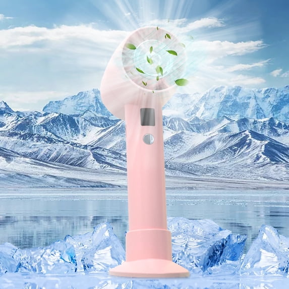 Newxiaaa Small Vertical Personal Standing Floor Fan Cooling Neck Fan 3 Speeds Portable Neck Fans That Blow Cold Air Mini Portable Turbo Digital Display Small Fan for Living Room (White)