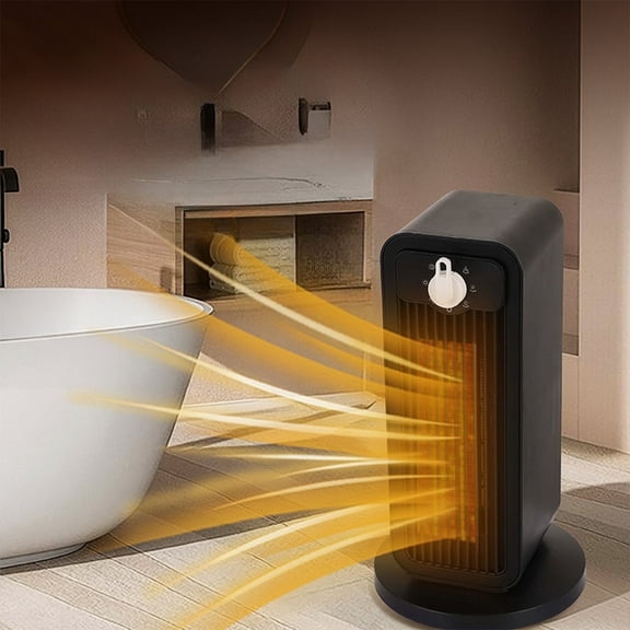 Newxiaaa Space Heater for Indoor Use,Portable Heaters Oscillating Silence, Desktop Heater Household Vertical Small Multi Function Fan Heater For Office Under Desk Quiet, 2024 Upgraded 28x16x16cm (B)